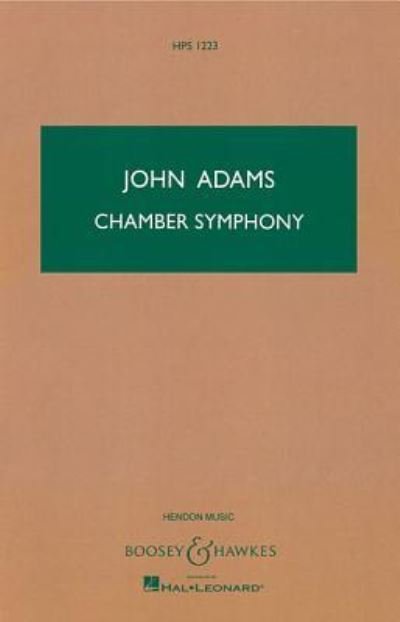Cover for John Adams · Chamber Symphony (Book) (2004)