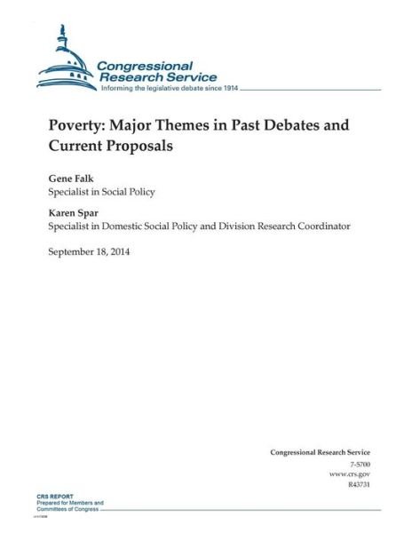 Cover for Gene Falk · Poverty: Major Themes in Past Debates and Current Proposals (Paperback Book) (2014)