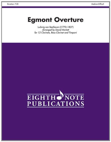 Cover for David Marlatt · Egmont Overture (Score &amp; Parts) (Eighth Note Publications) (Paperback Book) (2010)