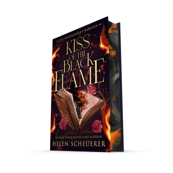 Cover for Helen Scheuerer · The Kiss of the Black Flame: A Novel - The Bookbinder's Bargain (Hardcover Book) (2026)