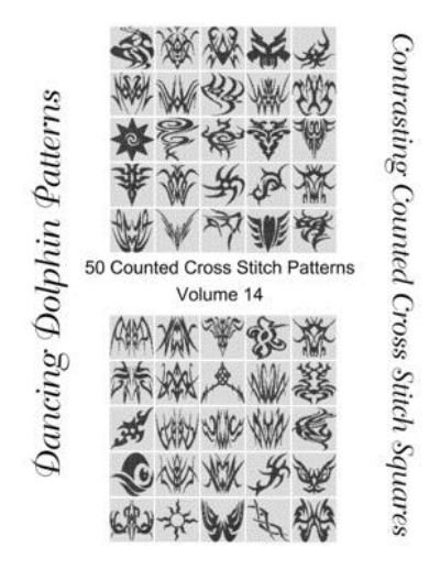 Cover for Dancing Dolphin Patterns · Contrasting Counted Cross Stitch Squares (Paperback Book) (2019)