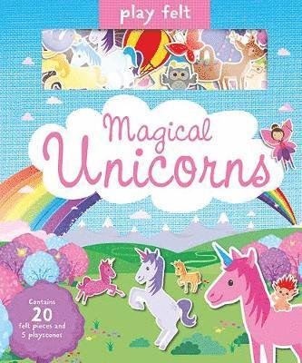 Cover for Joshua George · Play Felt Magical Unicorns - Activity Book - Play Felt &amp; Learn (Board book) (2019)