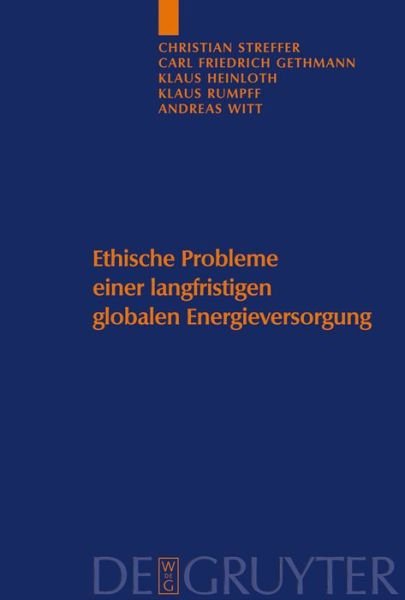 Cover for Christian Streffer · Ethische Probleme e.langfrist.Energiev. (Book) (2005)