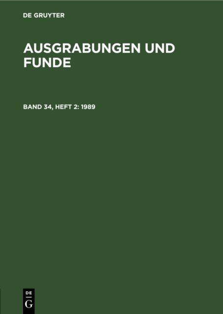 Cover for 1989 (Hardcover Book) [Reprint 2021 edition] (1990)