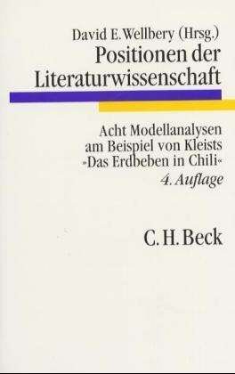 Cover for David E. Wellbery · Positionen Der Literaturwissenschaft: Acht Modellanalysen Am Beispiel Von Kleist (Book)