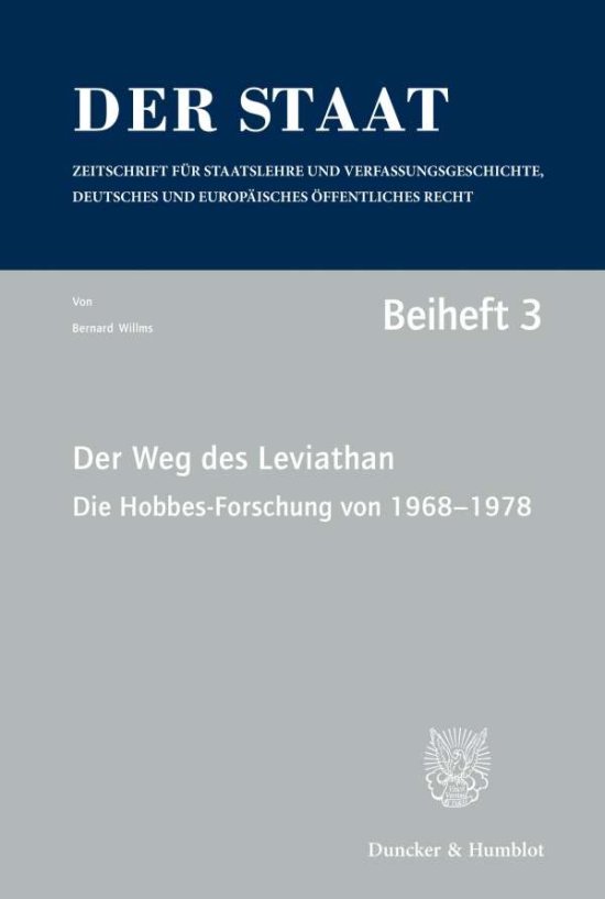 Cover for Willms · Der Weg des Leviathan. (Book) (1979)