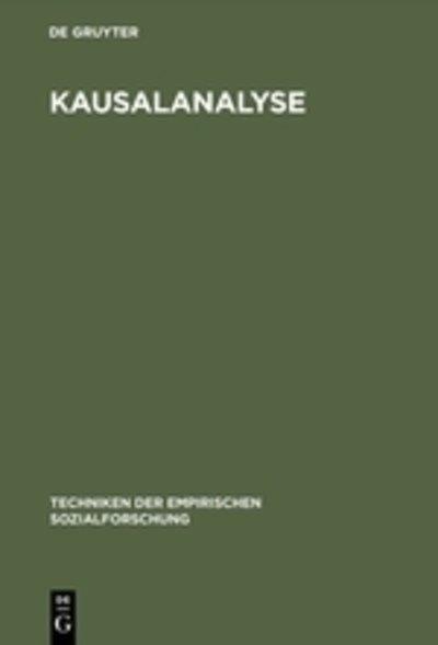 Cover for Oldenbourg · Kausalanalyse (Hardcover Book) (1986)