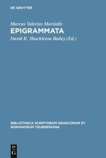 Cover for Martial · Epigrammata CB (Book) (1998)