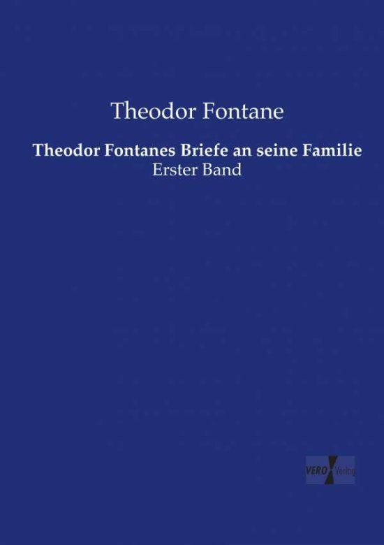 Cover for Fontane · Theodor Fontanes Briefe an sein (Book) (2019)