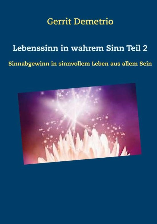 Cover for Demetrio · Lebenssinn in wahrem Sinn Teil (Book)