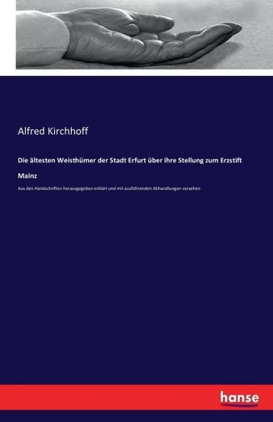 Cover for Kirchhoff · Die ältesten Weisthümer der S (Book) (2016)