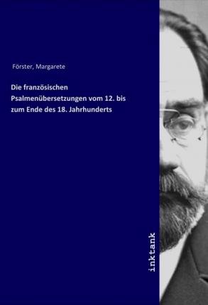 Cover for Förster · Die französischen Psalmenüberse (Book)