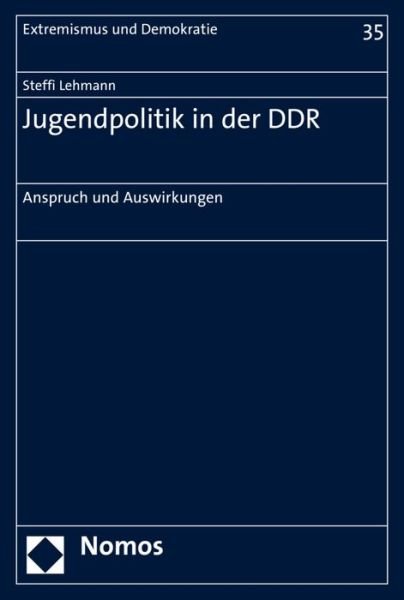 Cover for Lehmann · Jugendpolitik in der DDR (Book) (2018)