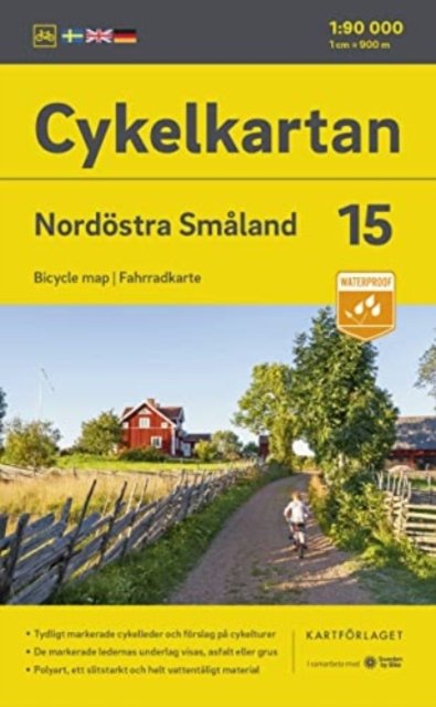 Cover for Smaland Northeast cycling map - Cykelkartan (Map) (2023)