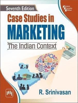Cover for R. Srinivasan · Case Studies in Marketing: The Indian Context (Paperback Book) [7 Revised edition] (2018)