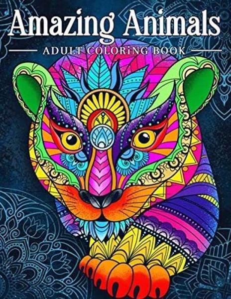 Cover for Summer Shine · Amazing Animals Adult Coloring Book (Paperback Book) (2021)