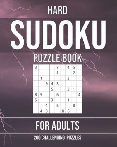 Cover for Puzzle Wave Publishing · Hard Sudoku Puzzle Book for Adults - 200 Challenging Puzzles (Paperback Book) (2020)
