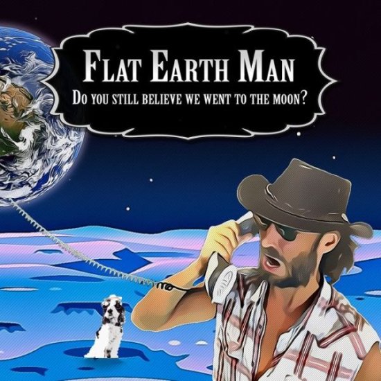 Cover for Alex Michael · Flat Earth Man - Do you still believe we went to the moon? - Flat Earth Man (Paperback Book) (2022)