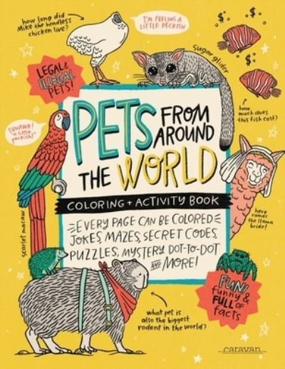 Cover for Alma Loveland · PETS from around the WORLD Coloring + Activity Book (Paperback Book) (2020)