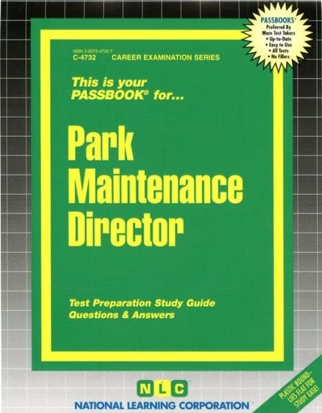 Cover for National Learning Corporation · Park Maintenance Director (Spiral Book) (2016)