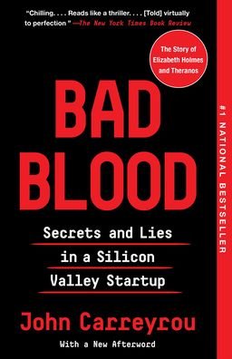Cover for John Carreyrou · Bad Blood (Hardcover Book) (2020)