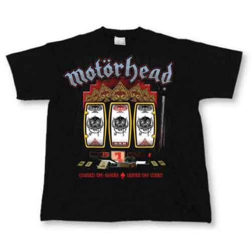 Cover for Motörhead · Motorhead Unisex T-Shirt: Slots (Black) (T-shirt) [size L] [Black - Unisex edition] (2016)