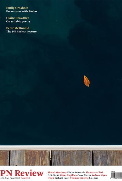 Cover for Luke Allan · PN Review 229 (Book) (2016)