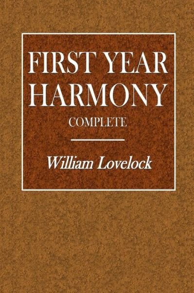 Cover for William Lovelock · First Year Harmony - Complete (Paperback Book) (2018)