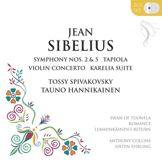 Cover for Hannikainen - Spivakovsky - Sibelius · Symphony Nos 2 and 5 - Tapiola - Violin (CD) (2016)