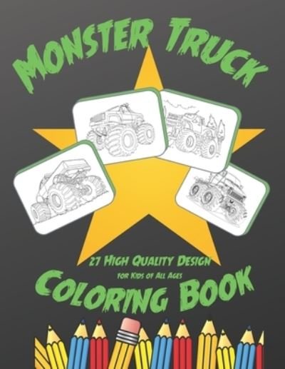 Cover for Coloring Book · Monster Truck Coloring Book (Paperback Book) (2020)