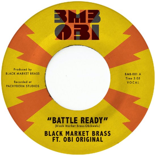 Cover for Black Market Brass &amp; Obi Original · Battle Ready / What You Make It (LP) (2025)