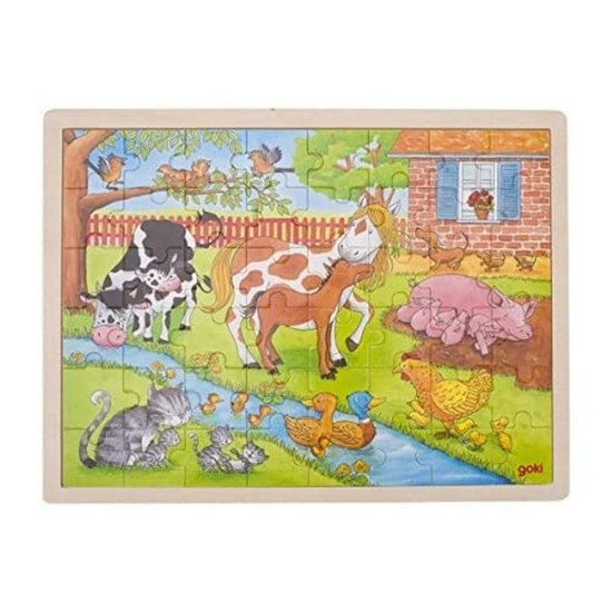 Cover for Goki · Houten Legpuzzel - Op De Boerderij, 48St. (Toys)