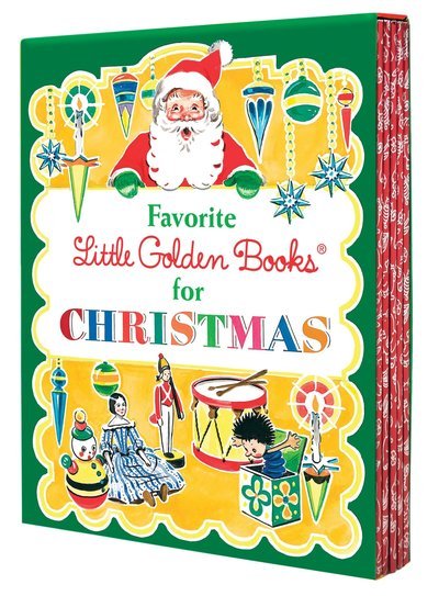 Cover for Favorite Little Golden Books for Christmas 5-Book Boxed Set: The Animals' Christmas Eve; The Christmas Story; The Little Christmas Elf; The Night Before Christmas; The Poky Little Puppy's First Christmas - Little Golden Book (Hardcover Book) (2012)