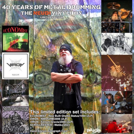 Cover for Various Artists · 40 Years of Metal Drumming (7lp Box Set) (LP) (2026)