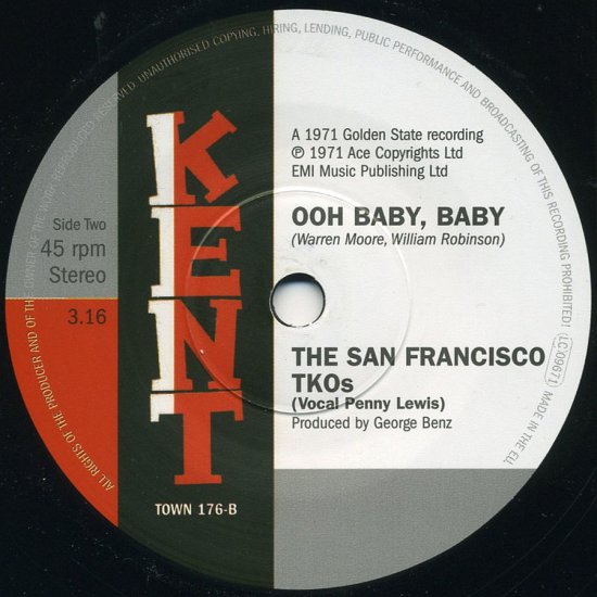 Cover for San Francisco Tkos · Herm / Ooh Baby Baby (7") (2024)
