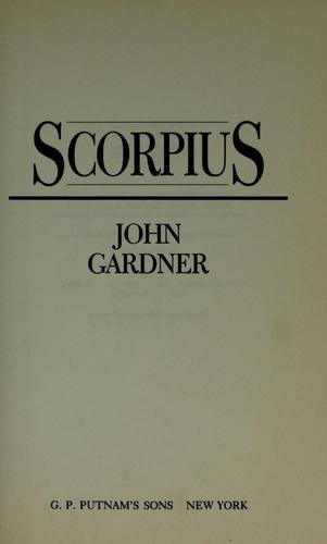 Cover for John Gardner · Scorpius (Book) (1988)