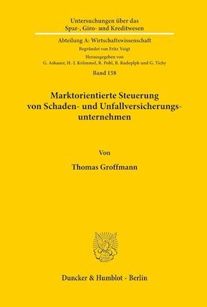 Cover for Groffmann · Marktorientierte Steuerung vo (Book) (1995)