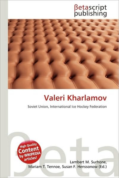 Cover for Lambert M Surhone · Valeri Kharlamov (Book) (2010)