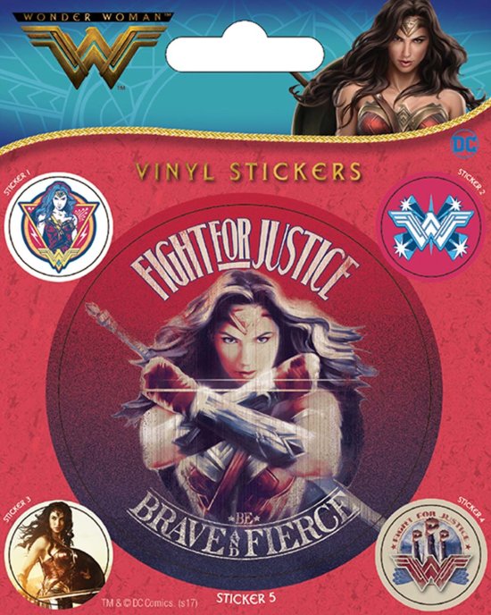 Cover for Dc Comics: Wonder Woman · Dc Comics: Wonder Woman - Fight For Justice (set Adesivi 125x10 Cm) (MERCH)