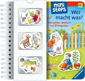 Cover for Katja Senner · Ministeps: Wer Macht Was? Mein Großes Spielbuch Mit 21 Magneten (Paperback Book) (2022)