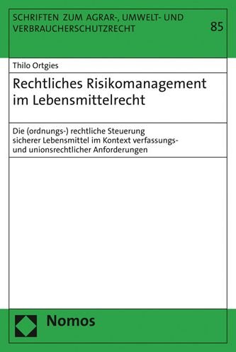 Cover for Ortgies · Rechtliches Risikomanagement im (Book) (2019)