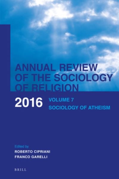 Cover for Roberto Cipriani · Annual Review of the Sociology of Religion : Volume 7 (Book) (2016)