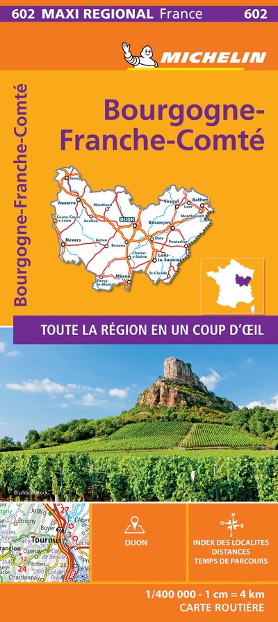 Cover for Michelin · BOURGOGNE-FRANCHE-COMTE, France - Michelin Maxi Regional Map 602: Map - France Maxi Regional (Map) (2019)