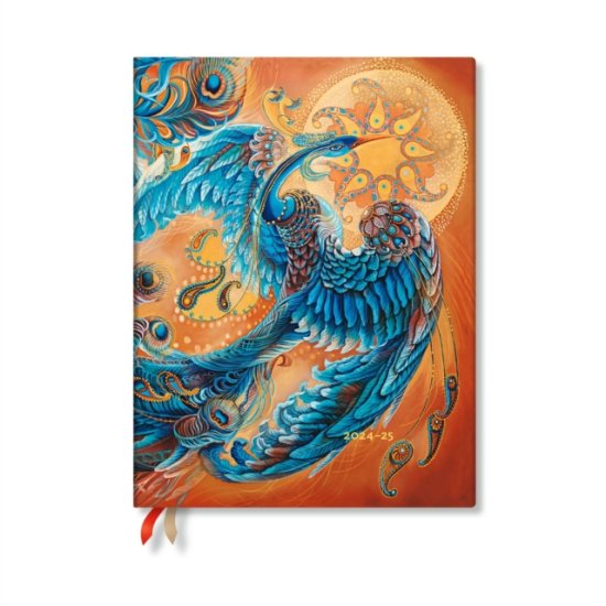 Cover for Paperblanks · Skybird (Birds of Happiness) Ultra 12-month Vertical Softcover Flexi Dayplanner 2025 (Elastic Band Closure) - Bird of Happiness (Paperback Book) (2024)