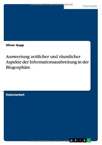 Cover for Gepp · Auswertung zeitlicher und räumlich (Book) [German edition] (2013)