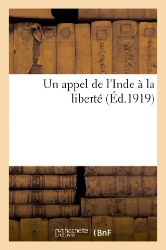 Cover for Sans Auteur · Un Appel De L'inde a La Liberte (Paperback Book) [French edition] (2013)