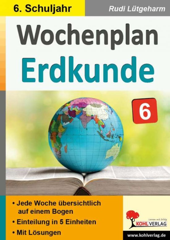Wochenplan Erdkunde / Klasse - Lütgeharm - 图书 -  - 9783966242592 - 