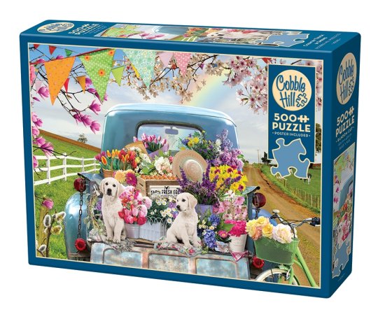Cover for Country Truck in Spring, Pussel, 500 bitar, Cobble Hill (Jigsaw Puzzle)