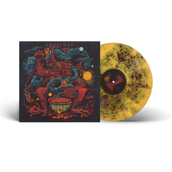 Cover for Dopelord · Songs for Satan (Yellow and Black Cloudburst Vinyl) (LP) (2026)
