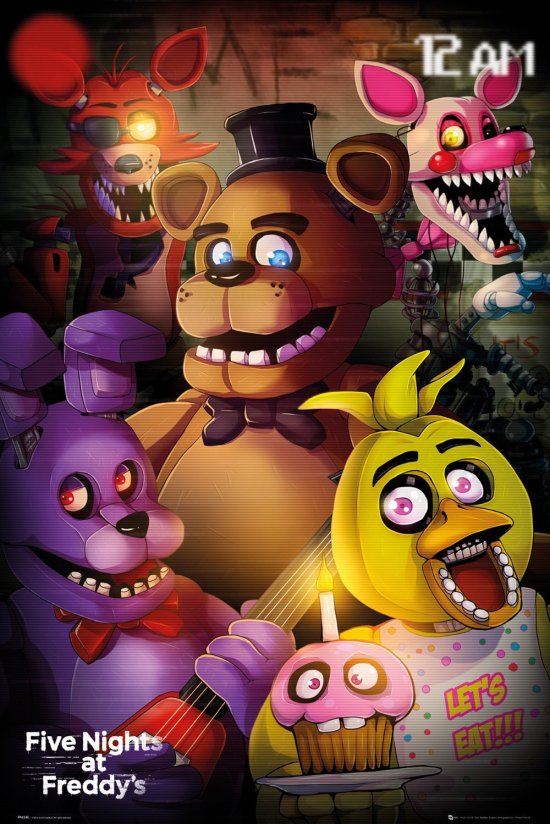 Cover for Poster - Maxi · FIVE NIGHTS AT FREDDYS - Poster 61X91 - Group (MERCH) (2017)